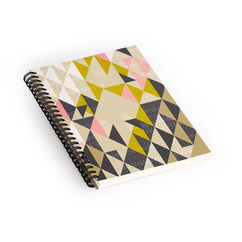 Pattern State Nomad Quilt Spiral Notebook