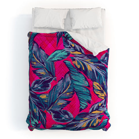 Pattern State Palm Sketch Glow Duvet Cover