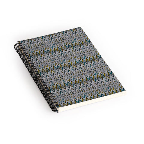 Pattern State Pyramid Line North Spiral Notebook