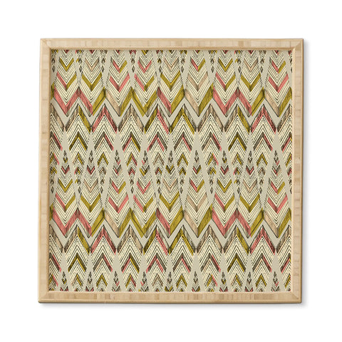 Pattern State Pyramid Line West Framed Wall Art