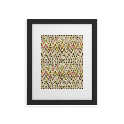 Pattern State Pyramid Line West Framed Art Print
