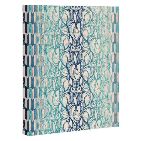 Pattern State Rabbit Run Art Canvas