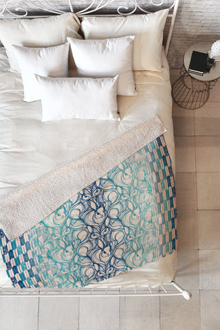 Pattern State Rabbit Run Fleece Throw Blanket