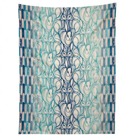 Pattern State Rabbit Run Tapestry