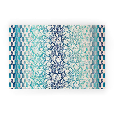 Pattern State Rabbit Run Welcome Mat