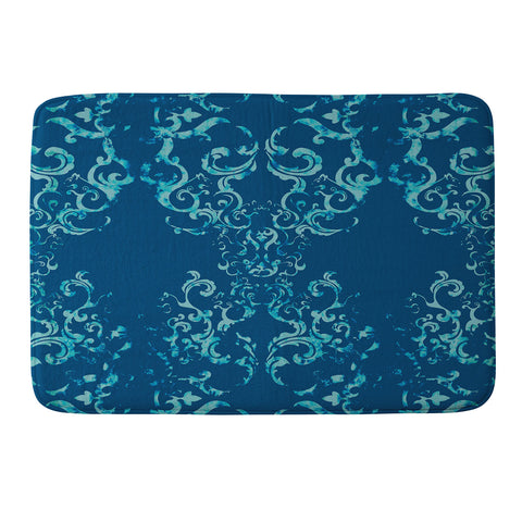 Pattern State Squirrel Swirl Indigo Memory Foam Bath Mat