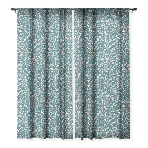 Pattern State Terrazzo Chalk Sheer Window Curtain