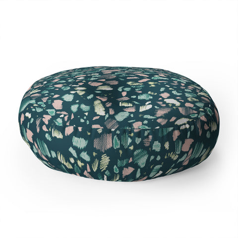 Pattern State Terrazzo Chalk Floor Pillow Round