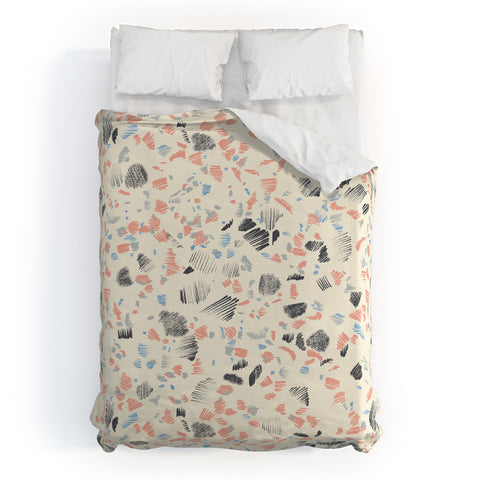 Pattern State Terrazzo Sketch Duvet Cover