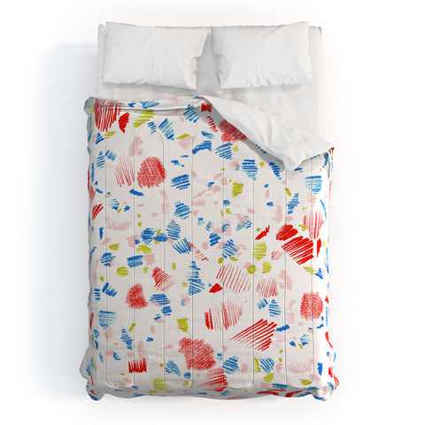 Pattern State Terrazzo Sketch Glow Comforter