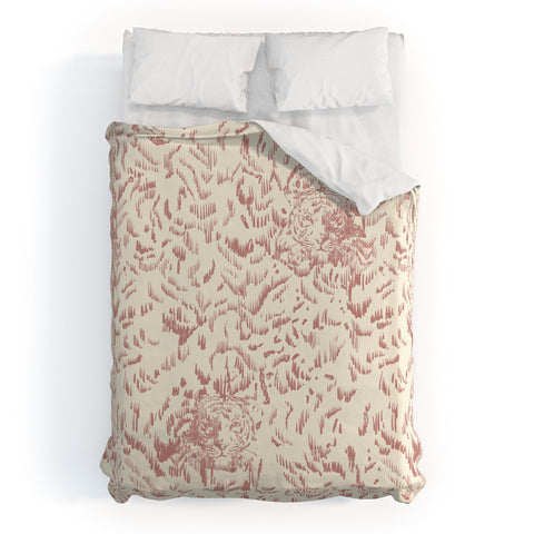 Pattern State Tiger Sketch Duvet Cover