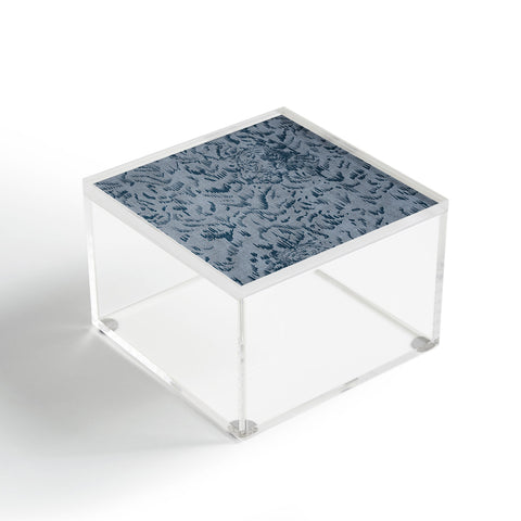 Pattern State Tiger Sketch Indigo Acrylic Box