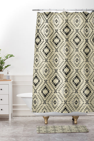 Pattern State Tile Tribe Shower Curtain And Mat