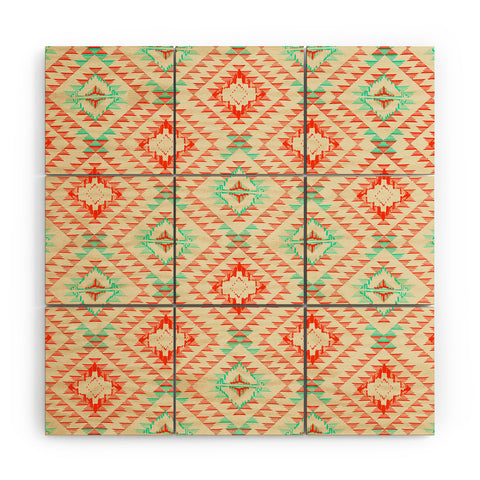 Pattern State Tile Tribe Southwest Wood Wall Mural