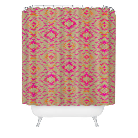 Pattern State Tile Tribe Tang Shower Curtain