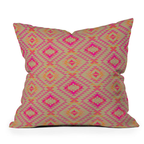 Pattern State Tile Tribe Tang Throw Pillow