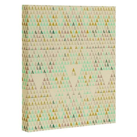 Pattern State Triangle Lake Art Canvas
