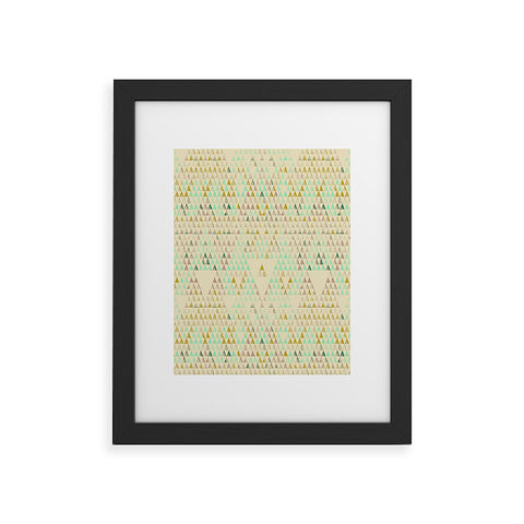 Pattern State Triangle Lake Framed Art Print