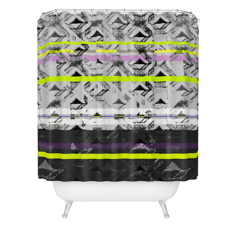 Pattern State Triangle Lands Shower Curtain