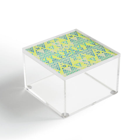 Pattern State Triangle Marine Acrylic Box
