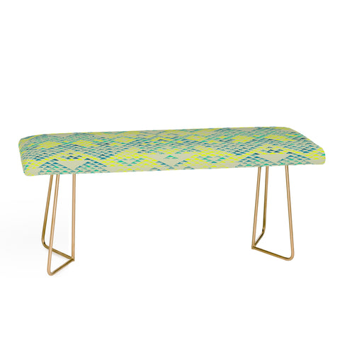 Pattern State Triangle Marine Bench