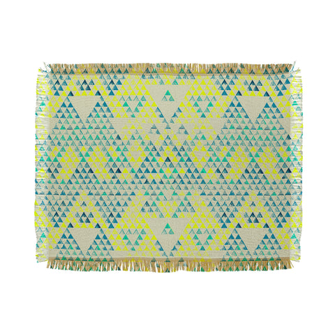 Pattern State Triangle Marine Throw Blanket