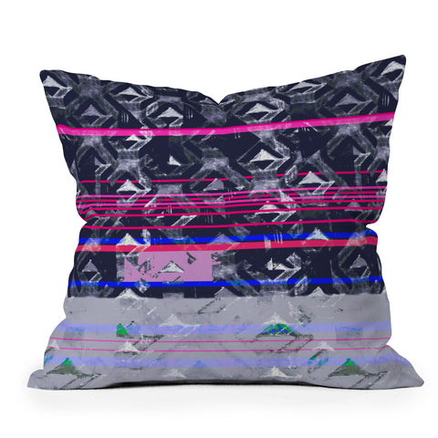 Pattern State Triangle Seas Throw Pillow