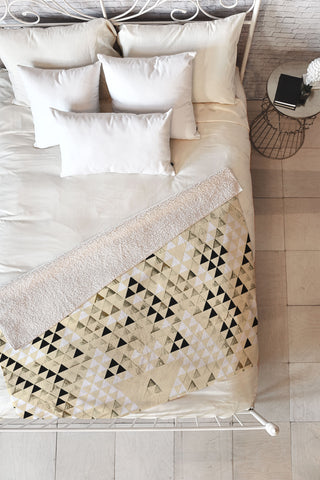 Pattern State Triangle Standard Fleece Throw Blanket