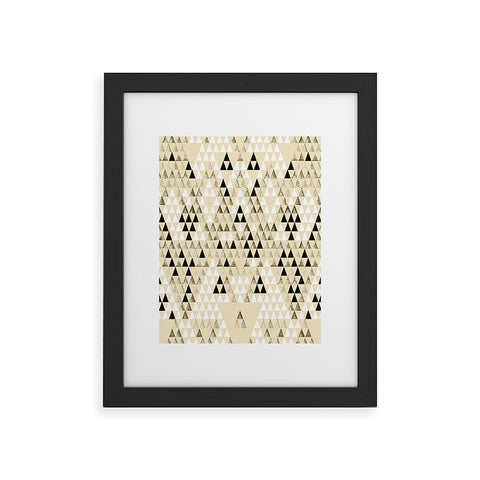 Pattern State Triangle Standard Framed Art Print
