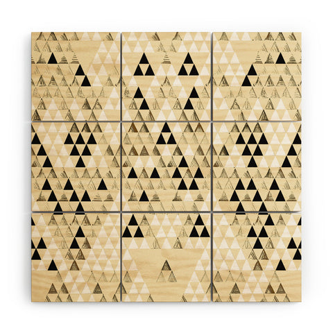 Pattern State Triangle Standard Wood Wall Mural