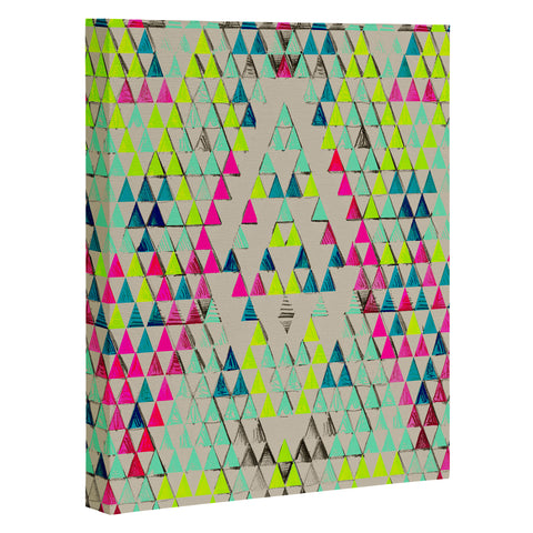 Pattern State Triangle Summer Art Canvas
