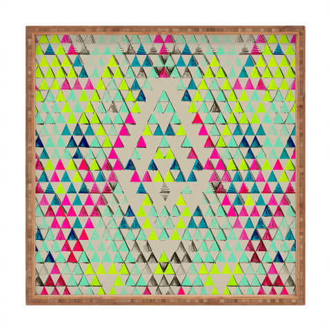 Pattern State Triangle Summer Square Tray