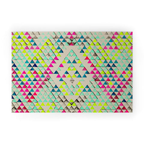 Pattern State Triangle Summer Welcome Mat