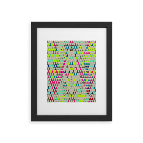 Pattern State Triangle Summer Framed Art Print