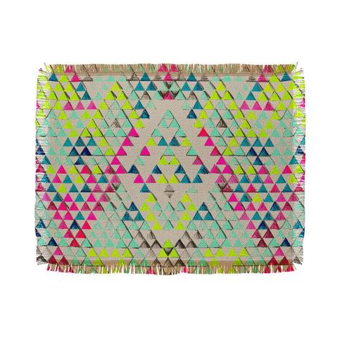 Pattern State Triangle Summer Throw Blanket