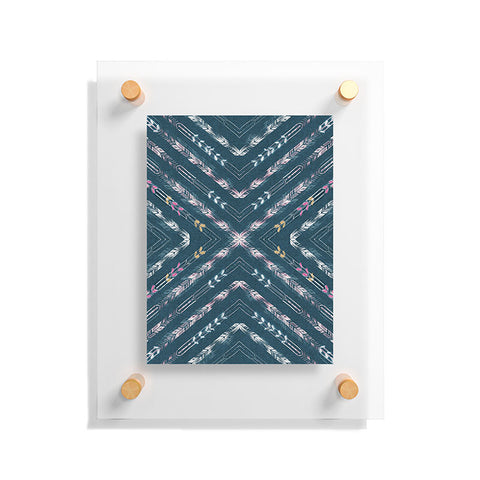 Pattern State Valencia Indigo Linen Floating Acrylic Print