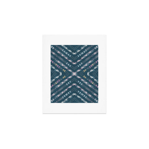 Pattern State Valencia Indigo Linen Art Print