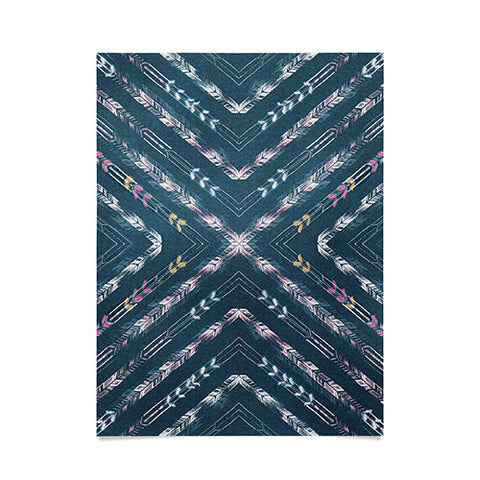 Pattern State Valencia Indigo Linen Poster