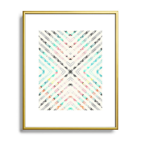 Pattern State Valencia Metal Framed Art Print