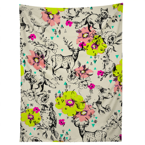 Pattern State Woodland Folk Tapestry