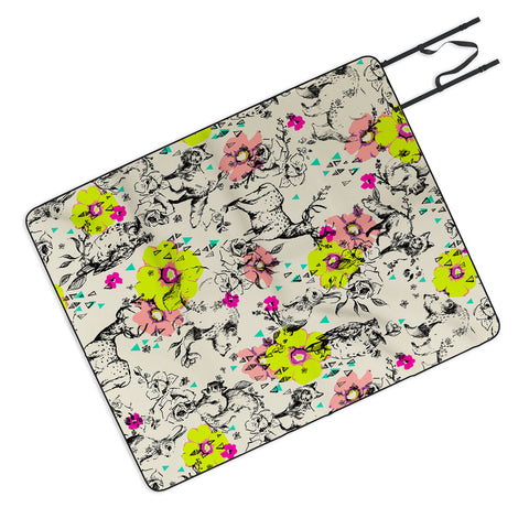 Pattern State Woodland Folk Picnic Blanket