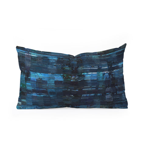 Paul Kimble Agoraphobic View From City Window Oblong Throw Pillow