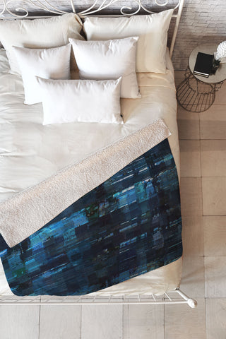 Paul Kimble Agoraphobic View From City Window Fleece Throw Blanket