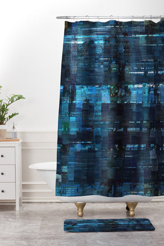 Paul Kimble Agoraphobic View From City Window Shower Curtain And Mat