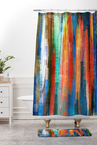 Paul Kimble At The Lake Shower Curtain And Mat