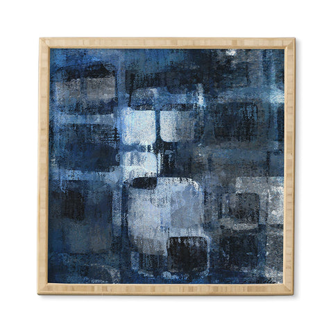 Paul Kimble Blue Squares Framed Wall Art