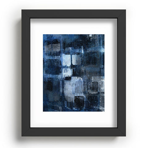 Paul Kimble Blue Squares Recessed Framing Rectangle