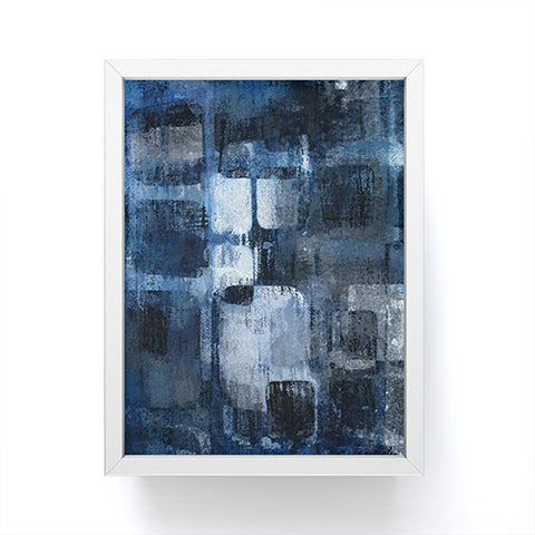 Paul Kimble Blue Squares Framed Mini Art Print
