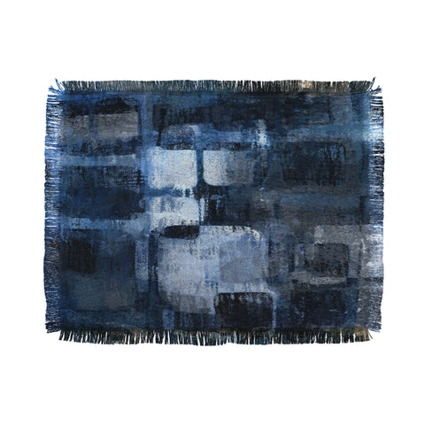 Paul Kimble Blue Squares Throw Blanket