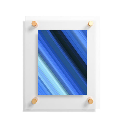 Paul Kimble Blue Stripes Floating Acrylic Print